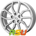 RC-Design RC34 kristallsilber 7x17 ET49 - LK5/114.3 ML67.1 Alufelge silber