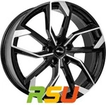 RC-Design RC34 schwarz front-poliert 8x19 ET45 - LK5/120 ML64.1 Alufelge schwarz