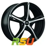 Ronal R62 jetblack-matt-frontkopiert 8x19 ET25 - LK5/112 ML76 Alufelge schwarz
