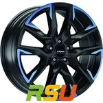 Ronal R71 jetblack matt blue tinted matt 9.5x21 ET37.1 - LK5/112 ML66.5 Alufelge
