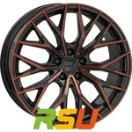 2DRV WH37 schwarz kupfer hochglanzpoliert 8.5x20 ET25 - LK5/112 ML66.6 Alufelge