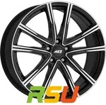 AEZ Montreal black/polished 7.5x19 ET40 - LK5/112 ML57.1 Alufelge schwarz