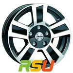 Autec Typ TG - Tigris schwarz poliert 6x16 ET30 - LK5/112 ML66.6 Alufelge...