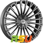 Antera A103 moon grey diamond 9.5x22 ET35 - LK5/108 ML63.4 Alufelge grau