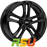 TEC Speedwheels AS4 black glossy 6.5x16 ET32 - LK5/114.3 ML72.5 Alufelge schwarz
