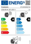 Vredestein Ultrac AO 235/55 R18 100V Sommerreifen