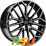 GMP Materia black diamond 8.5x21 ET30 - LK5/112 ML66.5 Alufelge schwarz