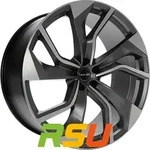 GMP Rebel anthracite matt diamond 9x22 ET28.5 - LK5/130 ML66.5 Alufelge grau