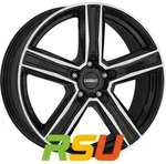 Dezent KG black/polished 7.5x20 ET41 - LK5/108 ML65.1 Alufelge schwarz