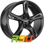 Ronal R62 Chrome jetblack 7.5x18 ET40 - LK5/114.3 ML82 Alufelge schwarz