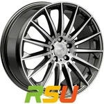 2DRV WH39 dark gunmetal hochglanzpoliert 9.5x22 ET42 - LK5/112 ML66.6 Alufelge...