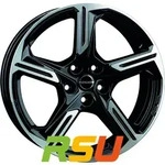 Borbet XE1 black polished glossy 7.5x18 ET46 - LK5/112 ML57.1 Alufelge schwarz