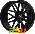 Luethen Edition 1 satin black 9.5x20 ET45 - LK5/112 ML82 Alufelge schwarz
