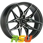 TEC Speedwheels GT9 gun metal-matt-frontpoliert 9x21 ET20 - LK5/112 ML66.6...