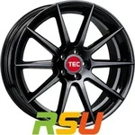 TEC Speedwheels GT7 black-glossy 8.5x19 ET35 - LK5/114.3 ML72.5 Alufelge schwarz