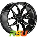TEC Speedwheels GT9 schwarz-matt-frontpoliert shadow edition 8x19 ET42 -...