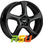 TEC Speedwheels AS5 black glossy 7.5x18 ET38 - LK5/105 ML56.6 Alufelge schwarz