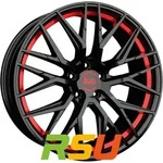 MAM RS4 black painted red inside 7.5x17 ET35 - LK5/112 ML66.6 Alufelge schwarz
