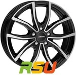 Autec Typ VN - Vidron schwarz poliert 7.5x18 ET40 - LK5/112 ML57.1 Alufelge...