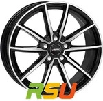 Autec Typ SK - Skara schwarz poliert 7.5x17 ET40 - LK5/112 ML66.5 Alufelge...