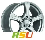 Ronal R55 SUV kristallsilber 7.5x17 ET45 - LK5/108 ML76 Alufelge silber