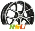 BBS SR vulcano grau diamantgedreht 7.5x17 ET35 - LK5/120 ML82 Alufelge grau