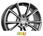 MAM A5 palladium front polish 8x18 ET35 - LK5/112 ML66.6 Alufelge grau