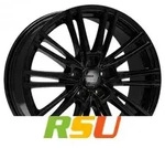 2DRV WH18 schwarz gl&auml;nzend lackiert 9x20 ET37 - LK5/112 ML66.6 Alufelge schwarz