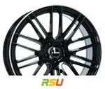 Rial Kibo diamant-schwarz hornpoliert 8x18 ET38 - LK5/105 ML56.6 Alufelge schwarz