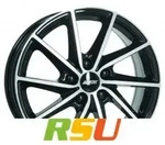 Alutec Singa diamant-schwarz frontpoliert 7.5x18 ET55 - LK5/108 ML63.4 Alufelge