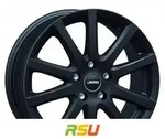 Autec Typ S - Skandic schwarz matt 7x17 ET18 - LK4/108 ML65.1 Alufelge schwarz