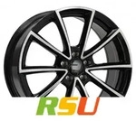 2DRV WH28 schwarz hochglanzpoliert 9x20 ET45 - LK5/120 ML65.1 Alufelge schwarz