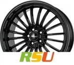Brock B24 GP schwarz lackiert 8.5x19 ET32 - LK5/112 ML66.6 Alufelge schwarz