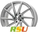 Brock B37 kristallsilber front-poliert 8.5x19 ET53 - LK5/108 ML63.4 Alufelge silber