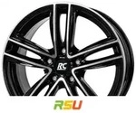 RC-Design RC27 schwarz front-poliert 6x15 ET29 - LK5/100 ML57.1 Alufelge schwarz