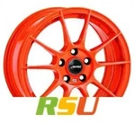 Autec Typ W - Wizard racing orange 8x19 ET35 - LK5/112 ML70 Alufelge orange