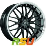 Barracuda Voltec T6 higloss black inox lip 8x19 ET38 - LK5/120 ML72.6 Alufelge