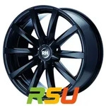 RH Alurad GT schwarz glanz lackiert 8.5x19 ET54 - LK5/130 ML71.5 Alufelge schwarz