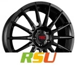 TEC Speedwheels AS2 black glossy 8x18 ET45 - LK5/108 ML63.4 Alufelge schwarz
