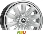 Alcar 01 silver 6.5x16 ET41 - LK5/114.3 ML66 Stahlfelge silber