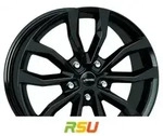 Autec Typ U - Uteca schwarz 8x18 ET35 - LK5/114.3 ML70 Alufelge schwarz