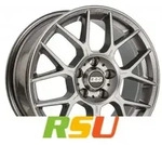 BBS XR platinum silber 8x18 ET28 - LK5/112 ML82 Alufelge grau