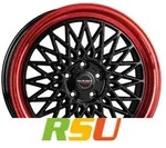 Borbet B black rim red 8.5x19 ET45 - LK5/112 ML66.5 Alufelge rot