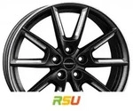 Borbet LX18 black matt silver spoke rim 8x18 ET44 - LK5/112 ML57.1 Alufelge schwarz