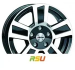 Autec Typ TG - Tigris schwarz poliert 6x15 ET30 - LK5/112 ML66.6 Alufelge schwarz
