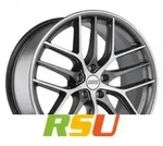 BBS CC-R graphit diamantgedreht matt 9.5x19 ET40 - LK5/120 ML82 Alufelge grau