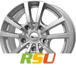 RC-Design RC25T kristallsilber lackiert 7x17 ET55 - LK5/120 ML65.1 Alufelge silber