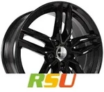 GMP Fasten black glossy 8.5x20 ET45 - LK5/108 ML73.1 Alufelge schwarz