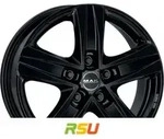 Mak Stone 5 gloss black 6.5x16 ET60 - LK5/160 ML65.1 Alufelge schwarz