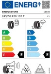 Bridgestone Blizzak DM-V3 3PMSF 245/50 R20 102T Winterreifen